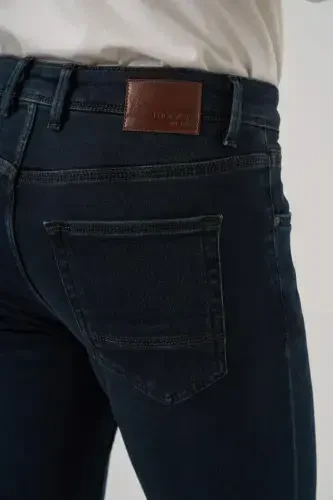 Morven Erkek Haki Denim 5 Cep Slim Fit Jean Kot Pantolon - 4