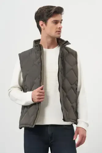 Morven Erkek Haki Polyamide Spor Yelek - MORVEN (1)