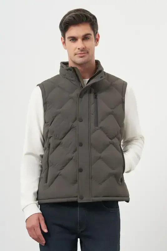 Morven Erkek Haki Polyamide Spor Yelek - 3