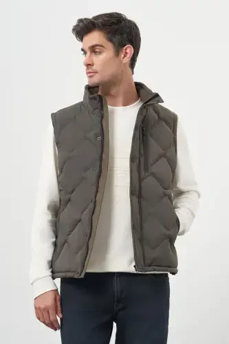 Modazone Erkek Haki Polyamide Spor Yelek - MORVEN (1)