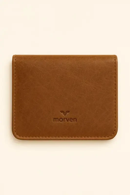 Modazone Erkek KAHVE %100 Deri Cüzdan Kartlık - 1