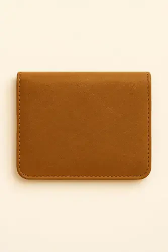 Modazone Erkek KAHVE %100 Deri Cüzdan Kartlık - 3