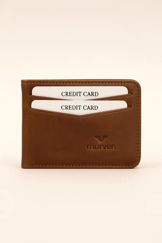Modazone Erkek KAHVE %100 Deri Cüzdan Kartlık - 1