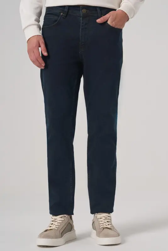 Morven Erkek KAHVE Denim 5 Cep Dynamic Fit Jean Kot Pantolon - 1