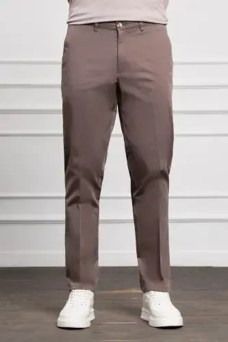 Modazone Erkek KAHVE Dynamic Fit Chino Pantolon 