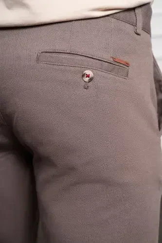 Morven Erkek KAHVE Dynamic Fit Rahat Kesim Chino Pantolon - 4