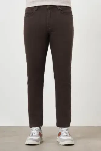Modazone Erkek KAHVE Mevsimlik Pamuk 5 Cep Dynamic Fit Jean Pantolon 