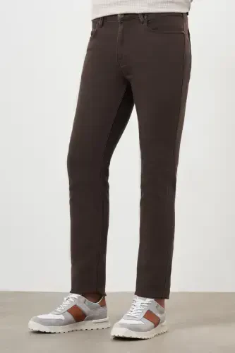 Modazone Erkek KAHVE Mevsimlik Pamuk 5 Cep Dynamic Fit Jean Pantolon - MORVEN (1)