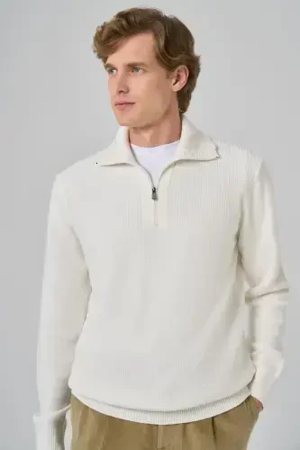 Morven Erkek Kemik Trend Bato Yaka Dynamic Fit Rahat Kesim Triko - 3