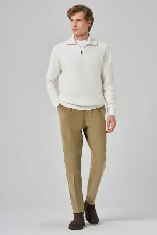 Morven Erkek Kemik Trend Bato Yaka Dynamic Fit Rahat Kesim Triko - 4