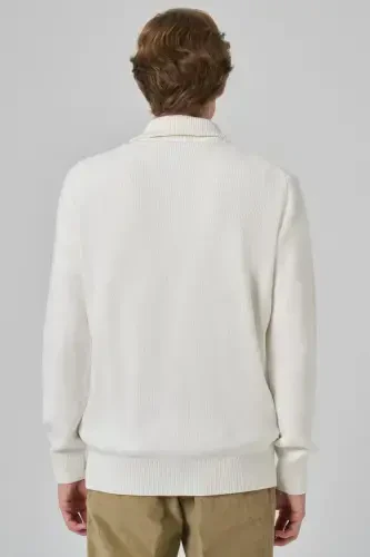 Morven Erkek Kemik Trend Bato Yaka Dynamic Fit Rahat Kesim Triko - 5