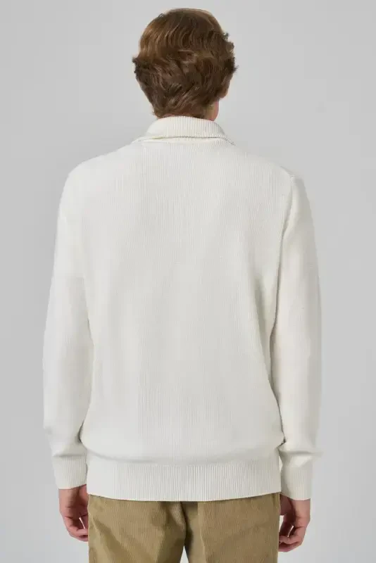 Morven Erkek Kemik Trend Bato Yaka Dynamic Fit Rahat Kesim Triko - 5