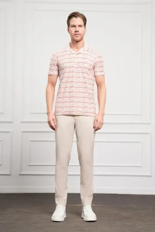 Morven Erkek Kiremit Trend Dynamic Fit Rahat Kesim Polo Yaka T-Shirt - 2