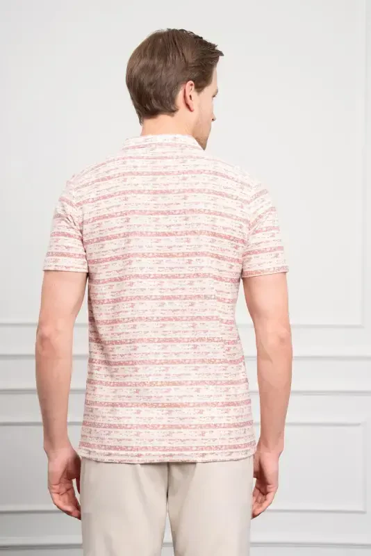 Morven Erkek Kiremit Trend Dynamic Fit Rahat Kesim Polo Yaka T-Shirt - 5