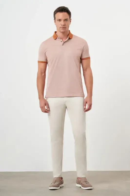 Morven Erkek Kiremit Trend Polo Yaka Dynamic Fit T-Shirt - 5