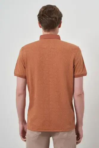 Morven Erkek Kiremit Trend Polo Yaka T-Shirt - 5