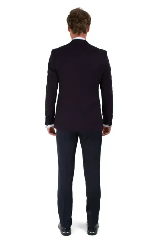 Morven Erkek KOYU LACİVERT Broadway Slim Fit Damatlık Takım Elbise - 3