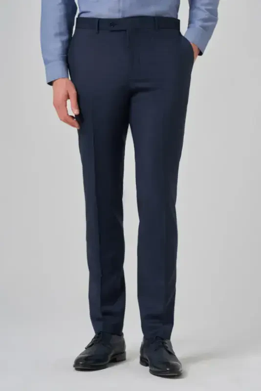 Morven Erkek KOYU LACİVERT Klasik Slim Fit Dar Kesim Pantolon - 2