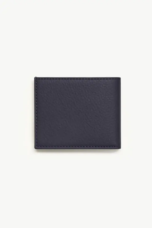 Morven Erkek Lacivert Basic %100 Deri Cüzdan - 3