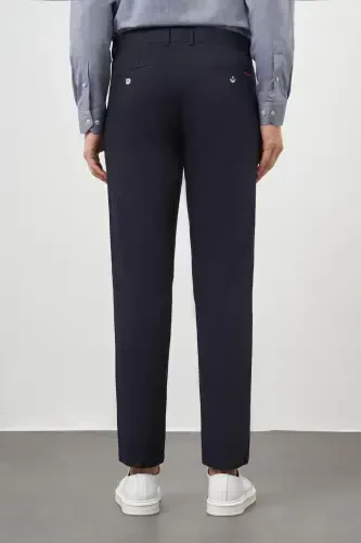 Morven Erkek Lacivert Chino Dynamik Fit Pantolon - 5