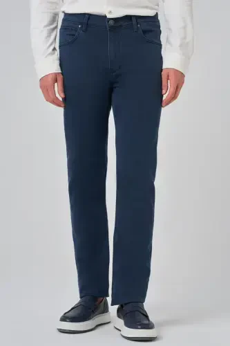 Morven Erkek Lacivert Denim 5 Cep Dynamic Fit Jean Kot Pantolon 