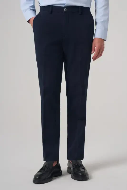 Morven Erkek Lacivert Pamuk Trend Dynamic Fit Chino Pantolon - 2