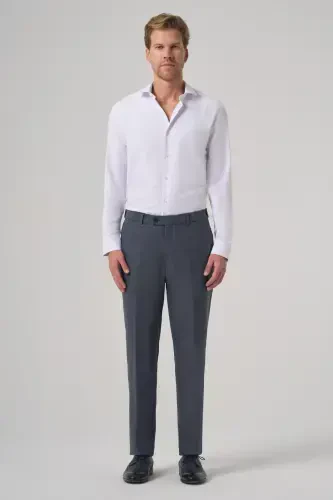 Morven Erkek Lacivert Poliviskon Trend Desenli Dynamic Fit Pantolon - 4