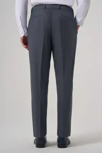 Morven Erkek Lacivert Poliviskon Trend Desenli Dynamic Fit Pantolon - 5