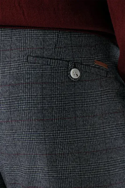 Morven Erkek Lacivert Poliviskon Trend İpli Jogger Slim Fit Spor Pantolon - 5