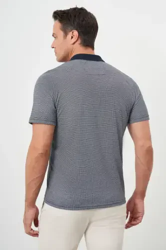 Morven Erkek Lacivert Trend Cepli Polo Yaka T-Shirt - 5