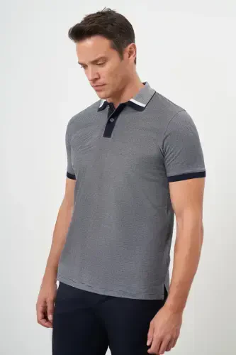 Modazone Erkek Lacivert Trend Polo Yaka Dynamic Fit T-Shirt - 3