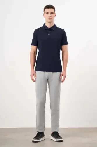 Morven Erkek Lacivert Trend Polo Yaka Dynamic Fit T-Shirt - 4