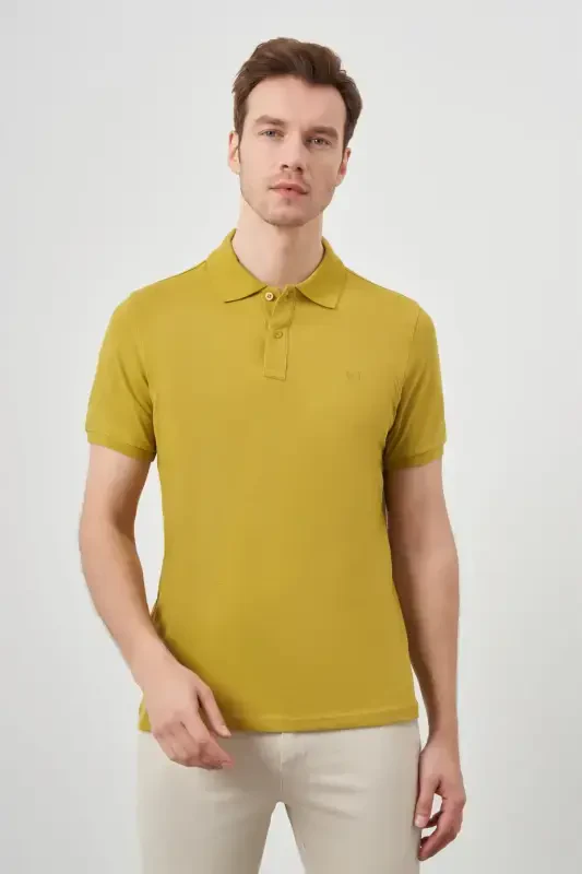 Modazone Erkek Limon Küfü Basic Polo Yaka Dynamic Fit T-Shirt - 2