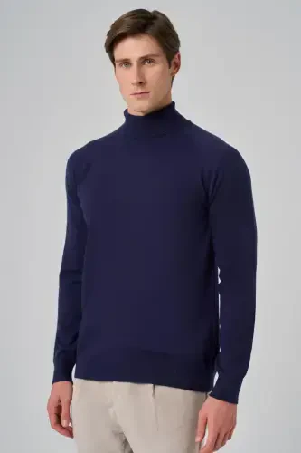 Morven Erkek Marine Trend Core Spun Balıkçı Yaka Dynamic Fit Rahat Kesim Triko - 3