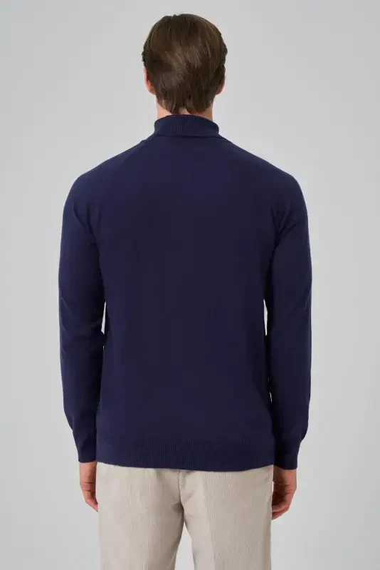 Morven Erkek Marine Trend Core Spun Balıkçı Yaka Dynamic Fit Rahat Kesim Triko - 5