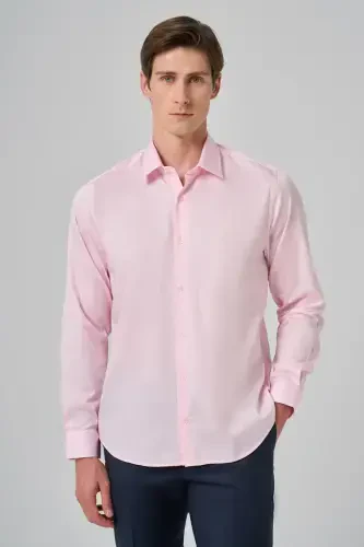 Morven Erkek Pembe Dynamic Fit Sert Yaka Gömlek - 1