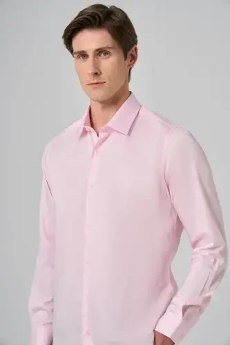 Morven Erkek Pembe Dynamic Fit Sert Yaka Gömlek - 4