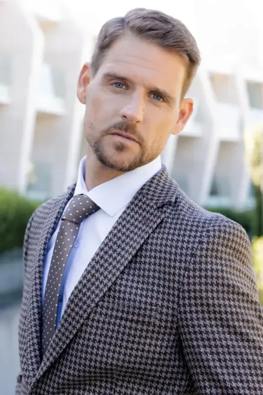 Morven Erkek Siyah Örme Slim Fit Torba Cep Mono Yaka Spor Ceket - 5