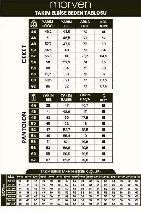 Morven Erkek Siyah Poliviskon Basic Slim Fit Sivri Yaka Takım Elbise - 7