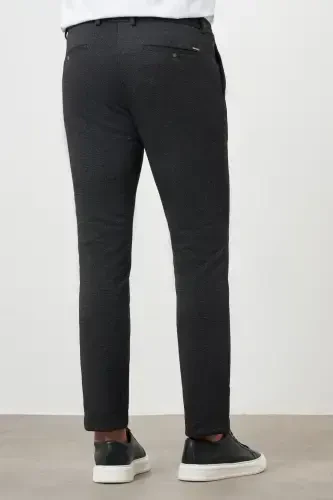 Morven Erkek Siyah Poliviskon Trend Pileli Slim Fit Spor Pantolon - 4