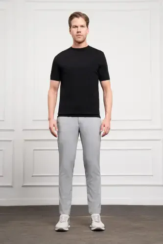 Morven Erkek Siyah Trend Bisiklet Yaka Dynamic Fit Rahat Kesim Rayon T-Shirt - 2