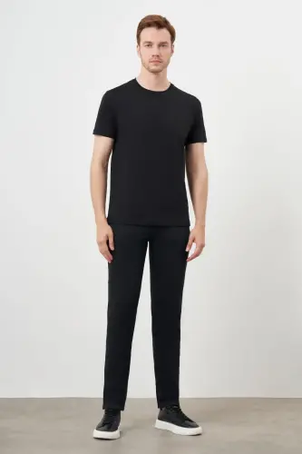 Modazone Erkek Siyah Trend Polo Yaka Classic Regular Fit T-Shirt - 4