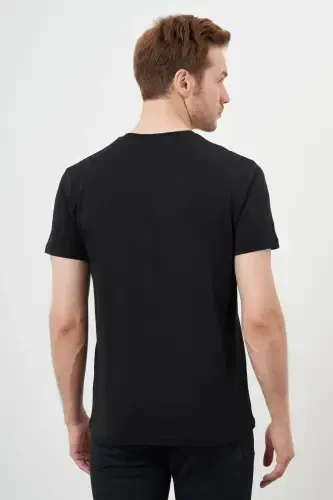 Morven Erkek Siyah Trend Polo Yaka Classic Regular Fit T-Shirt - 5