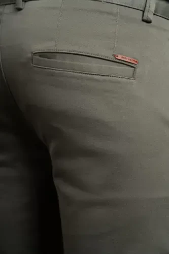 Morven Erkek Yeşil Slim Fit Dar Kesim Chino Pantolon - 4