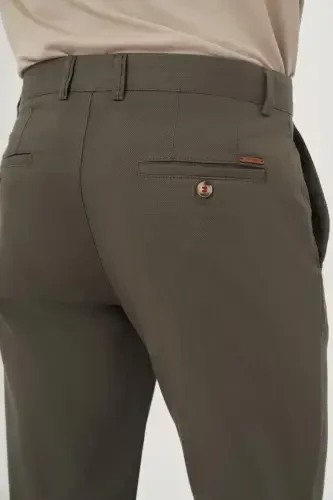 Morven Erkek Yeşil Yazlık Pamuk Yan Cep Slim Fit Chino Pantolon - 4