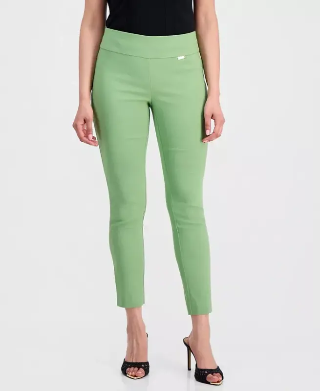 Mid-Rise Petite Tummy-Control Skinny Pants, Petite & Petite Short, Created for Modazone - Sweet Pea - 1