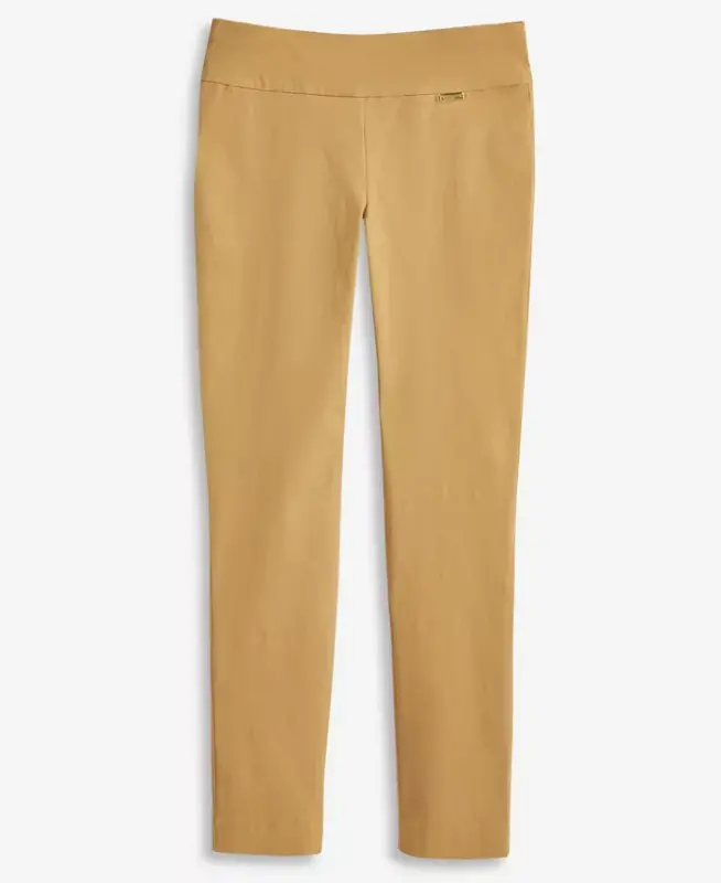 Mid-Rise Petite Tummy-Control Skinny Pants, Petite & Petite Short, Created for Modazone - Warm Toffee - 3