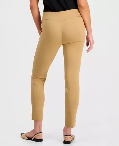 Mid-Rise Petite Tummy-Control Skinny Pants, Petite & Petite Short, Created for Modazone - Warm Toffee - 6