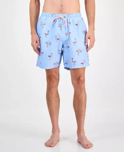Men's Quick-Dry Performance Flamingo-Print 7