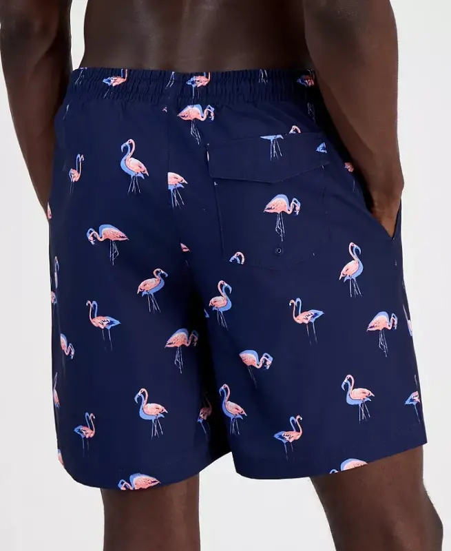 Men's Quick-Dry Performance Flamingo-Print 7